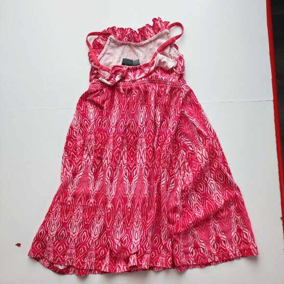 Hurley summer dress women youth size S (6) red lightweight open shoulders straps - Picture 3 of 12
